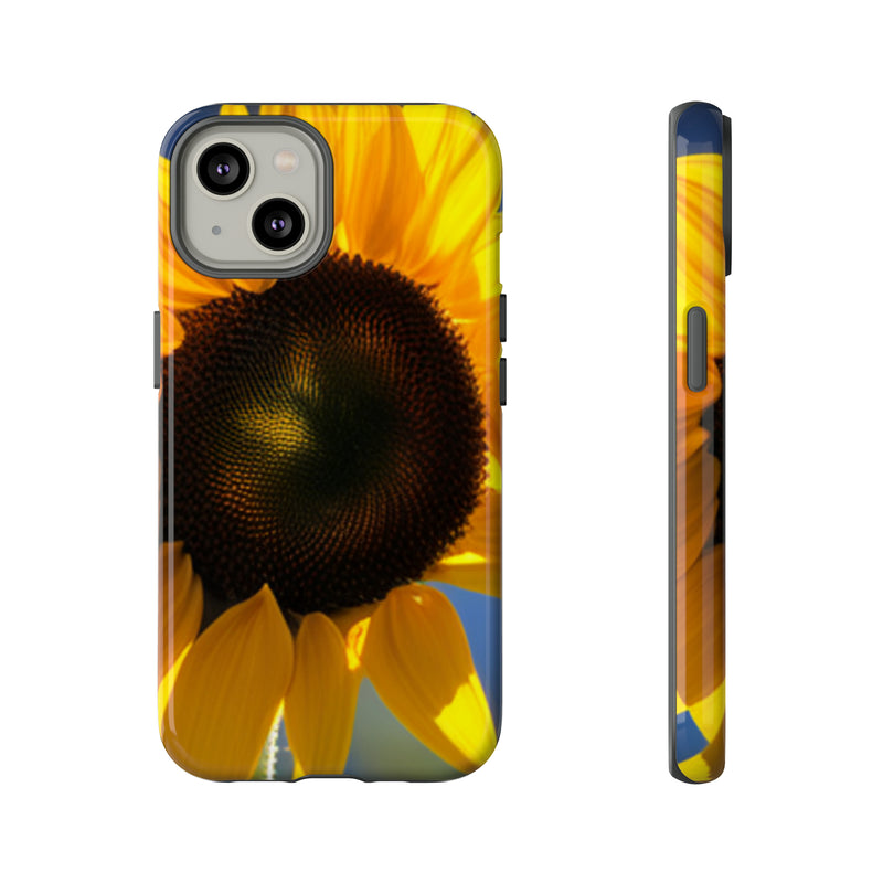 Sunflower Tough Cases  All iPhone 15, 14, 13, 12, 11, X, 8 , Google Pixel 7, 6, 5, Samsung Galaxy 23, 22, 21, 20, 10