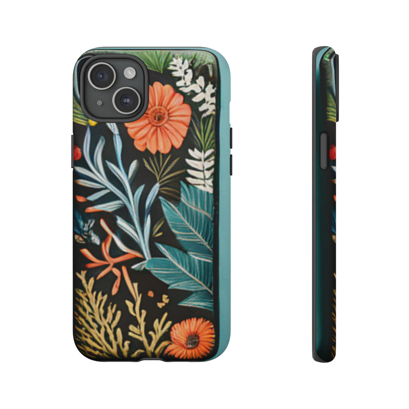 Wild Flowers Tough Cases All iPhone 15, 14, 13, 12, 11, X, 8 , Google Pixel 7, 6, 5, Samsung Galaxy 23, 22, 21, 20, 10