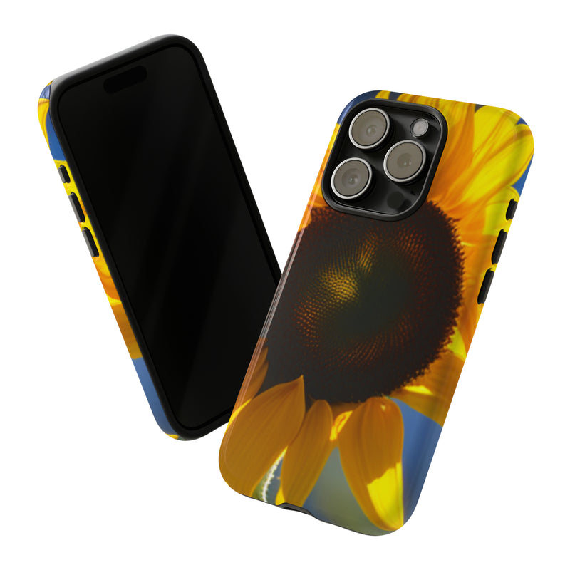 Sunflower Tough Cases  All iPhone 15, 14, 13, 12, 11, X, 8 , Google Pixel 7, 6, 5, Samsung Galaxy 23, 22, 21, 20, 10