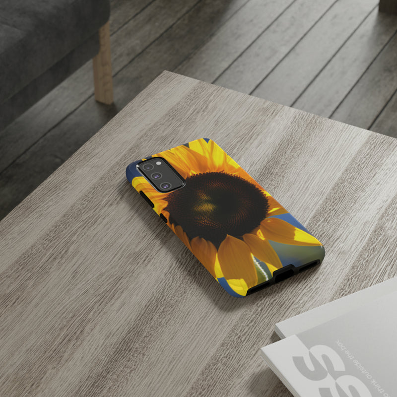 Sunflower Tough Cases  All iPhone 15, 14, 13, 12, 11, X, 8 , Google Pixel 7, 6, 5, Samsung Galaxy 23, 22, 21, 20, 10