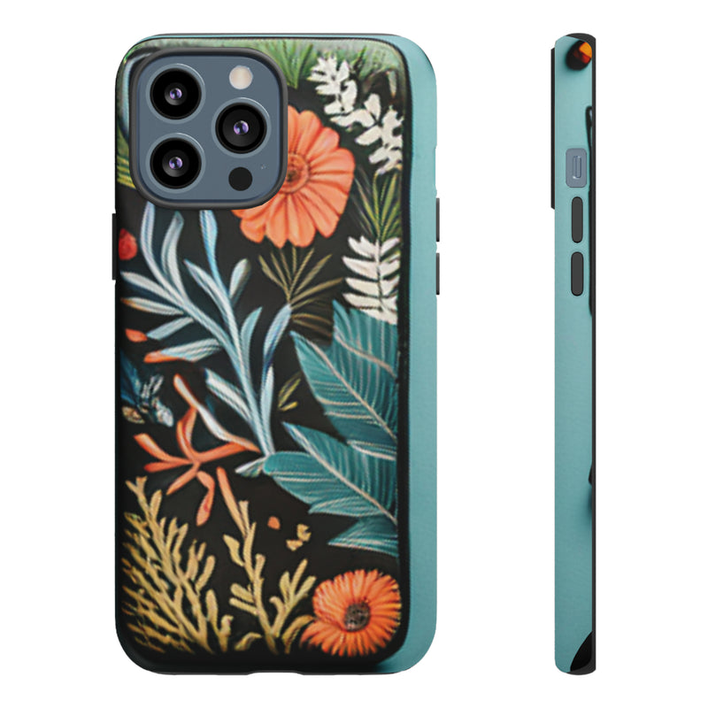 Wild Flowers Tough Cases All iPhone 15, 14, 13, 12, 11, X, 8 , Google Pixel 7, 6, 5, Samsung Galaxy 23, 22, 21, 20, 10