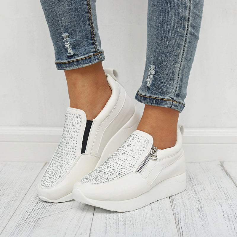 Women Shoes Stylish Shoes Women Sneakers Female Knitted Vulcanized Shoes Women Ankle Flats