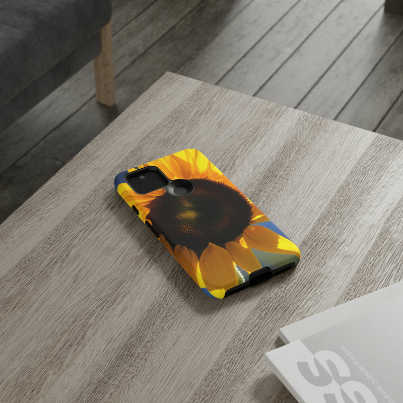 Sunflower Tough Cases  All iPhone 15, 14, 13, 12, 11, X, 8 , Google Pixel 7, 6, 5, Samsung Galaxy 23, 22, 21, 20, 10