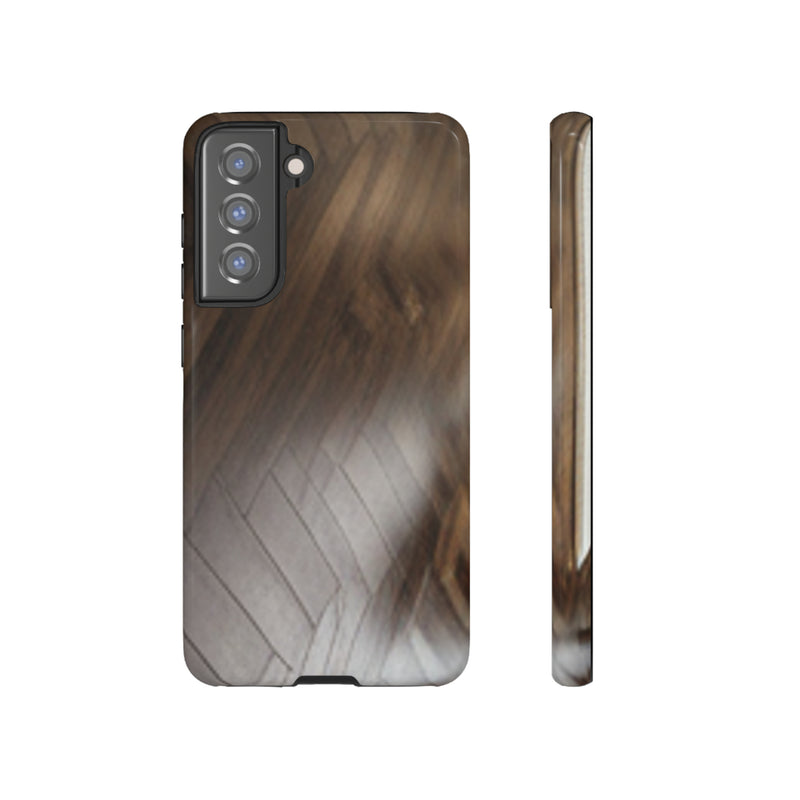 Shine Brown Floor Tough Cases. All iPhone 15, 14, 13, 12, 11, X, 8 , Google Pixel 7, 6, 5, Samsung Galaxy 23, 22, 21, 20, 10