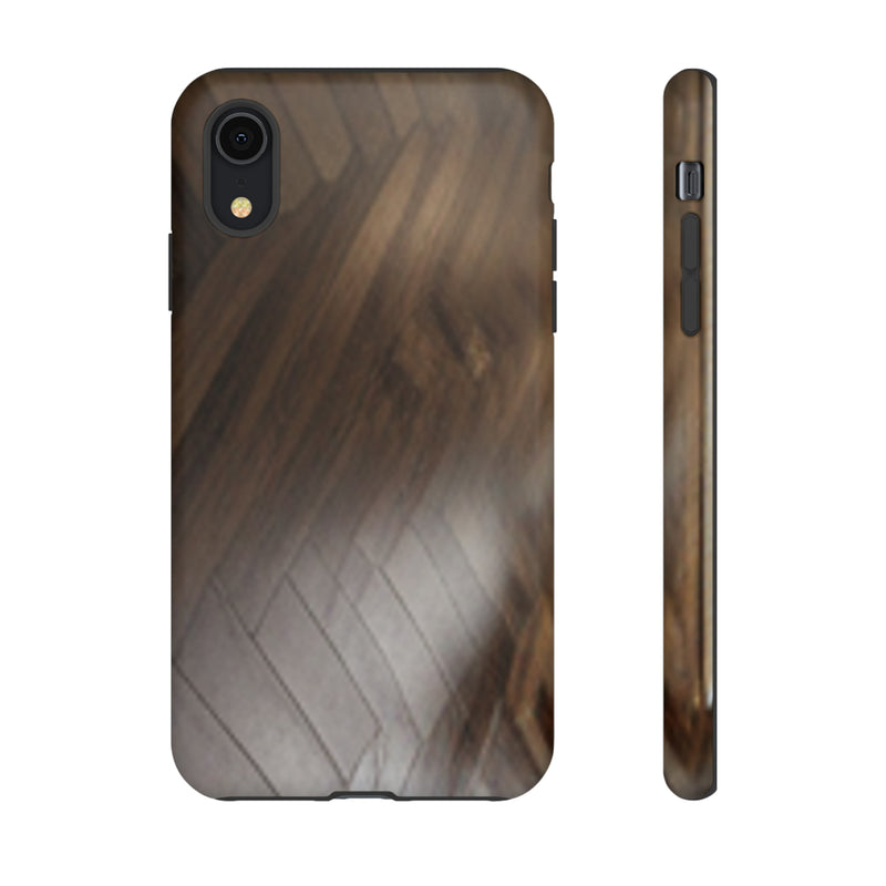 Shine Brown Floor Tough Cases. All iPhone 15, 14, 13, 12, 11, X, 8 , Google Pixel 7, 6, 5, Samsung Galaxy 23, 22, 21, 20, 10