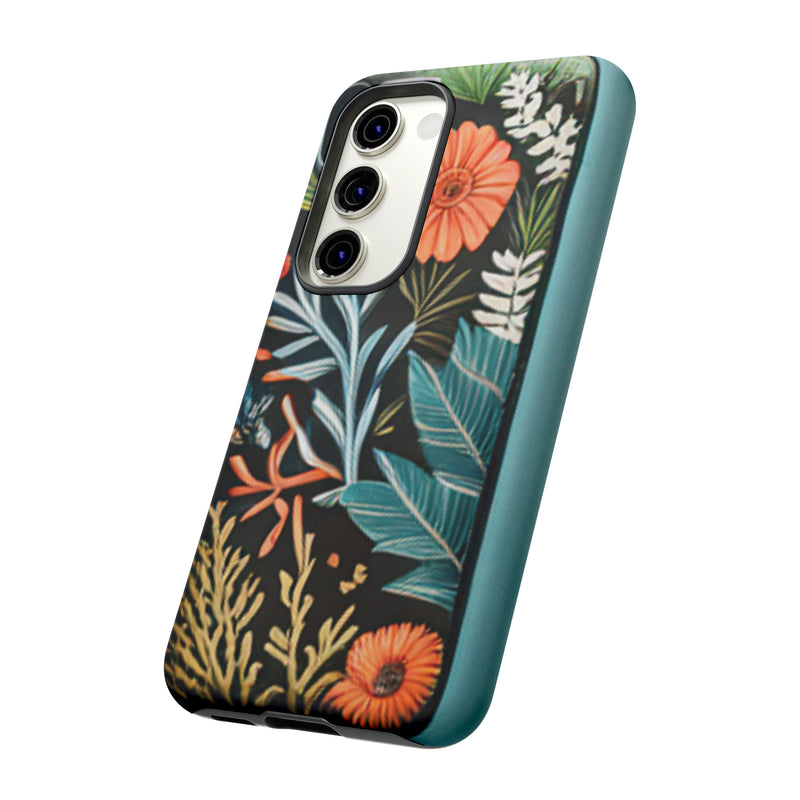 Wild Flowers Tough Cases All iPhone 15, 14, 13, 12, 11, X, 8 , Google Pixel 7, 6, 5, Samsung Galaxy 23, 22, 21, 20, 10