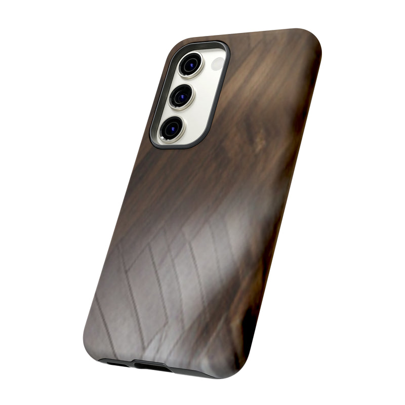 Shine Brown Floor Tough Cases. All iPhone 15, 14, 13, 12, 11, X, 8 , Google Pixel 7, 6, 5, Samsung Galaxy 23, 22, 21, 20, 10