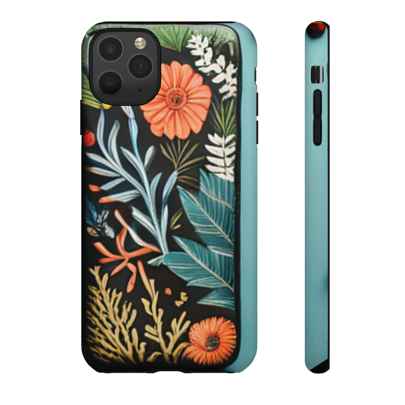 Wild Flowers Tough Cases All iPhone 15, 14, 13, 12, 11, X, 8 , Google Pixel 7, 6, 5, Samsung Galaxy 23, 22, 21, 20, 10