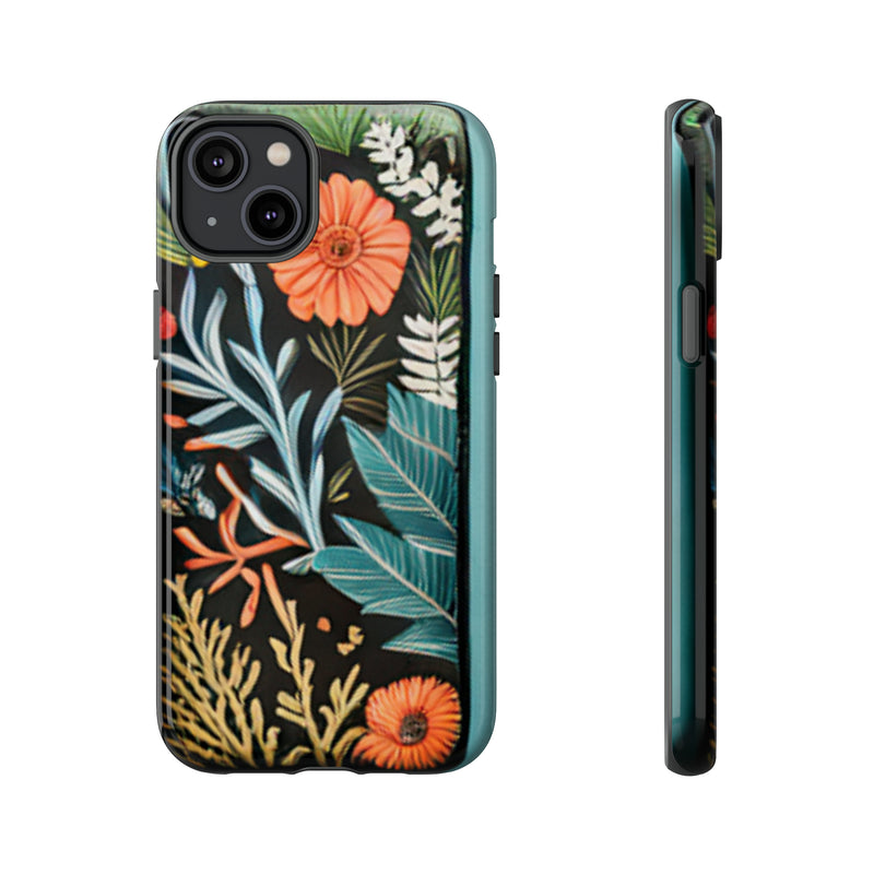 Wild Flowers Tough Cases All iPhone 15, 14, 13, 12, 11, X, 8 , Google Pixel 7, 6, 5, Samsung Galaxy 23, 22, 21, 20, 10