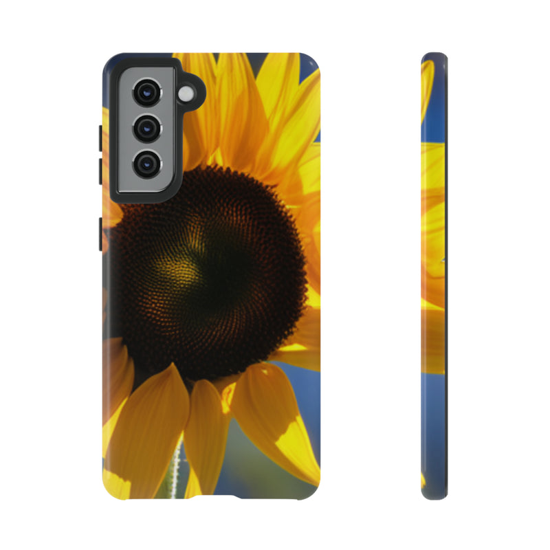 Sunflower Tough Cases  All iPhone 15, 14, 13, 12, 11, X, 8 , Google Pixel 7, 6, 5, Samsung Galaxy 23, 22, 21, 20, 10