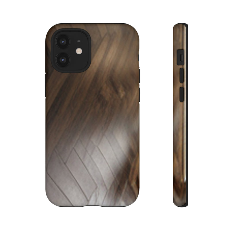 Shine Brown Floor Tough Cases. All iPhone 15, 14, 13, 12, 11, X, 8 , Google Pixel 7, 6, 5, Samsung Galaxy 23, 22, 21, 20, 10