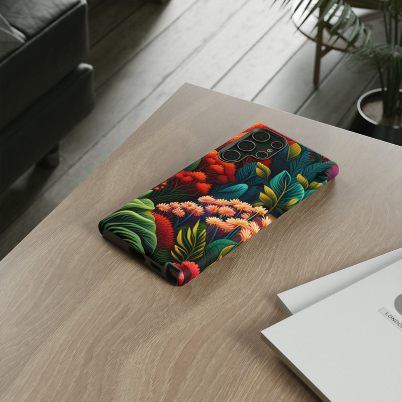 Vibrant Floresta Tough Cases For  All iPhone 15, 14, 13, 12, 11, X, 8 , Google Pixel 7, 6, 5, Samsung Galaxy 23, 22, 21, 20, 10