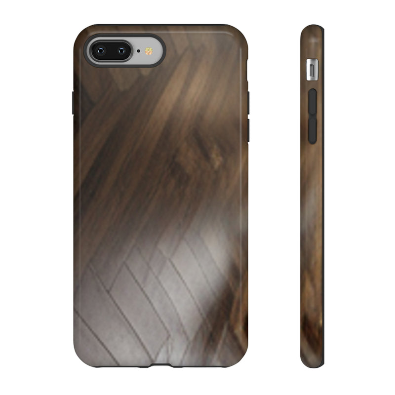 Shine Brown Floor Tough Cases. All iPhone 15, 14, 13, 12, 11, X, 8 , Google Pixel 7, 6, 5, Samsung Galaxy 23, 22, 21, 20, 10