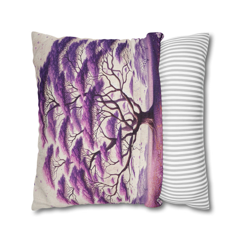 Spun Polyester Square Pillowcase