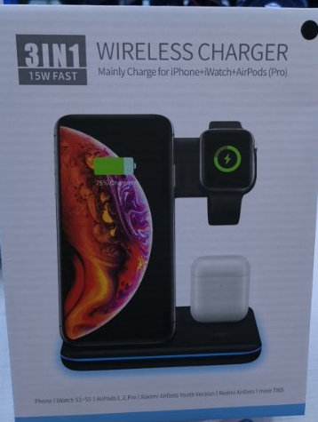 Mobile Phone Wireless Charger Stand Watch Earphone Wireless Charger 3 In 1 Wireless Charger Stand