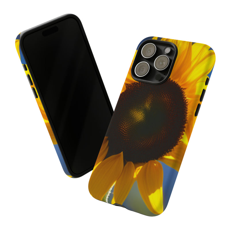 Sunflower Tough Cases  All iPhone 15, 14, 13, 12, 11, X, 8 , Google Pixel 7, 6, 5, Samsung Galaxy 23, 22, 21, 20, 10