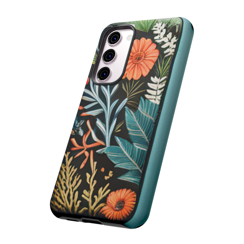 Wild Flowers Tough Cases All iPhone 15, 14, 13, 12, 11, X, 8 , Google Pixel 7, 6, 5, Samsung Galaxy 23, 22, 21, 20, 10