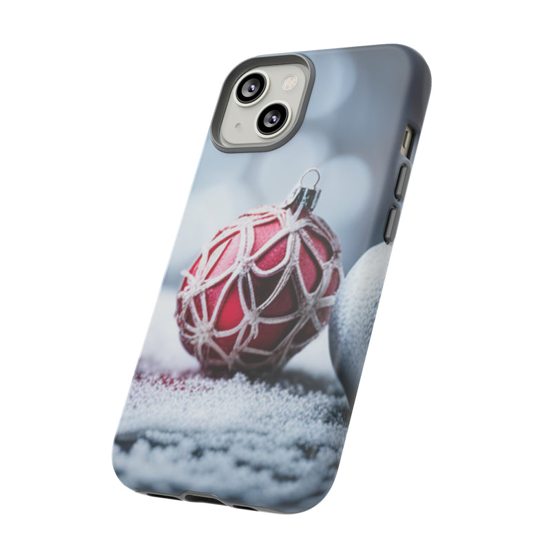 Christmas Red Ornament For  All iPhone 15, 14, 13, 12, 11, X, 8 , Google Pixel 7, 6, 5, Samsung Galaxy 23, 22, 21, 20, 10