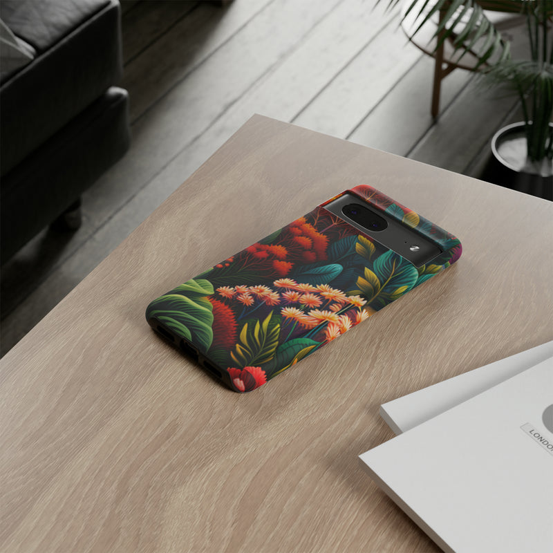 Vibrant Floresta Tough Cases For  All iPhone 15, 14, 13, 12, 11, X, 8 , Google Pixel 7, 6, 5, Samsung Galaxy 23, 22, 21, 20, 10