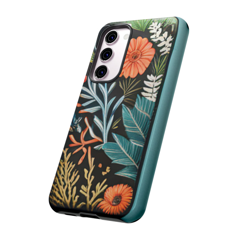 Wild Flowers Tough Cases All iPhone 15, 14, 13, 12, 11, X, 8 , Google Pixel 7, 6, 5, Samsung Galaxy 23, 22, 21, 20, 10