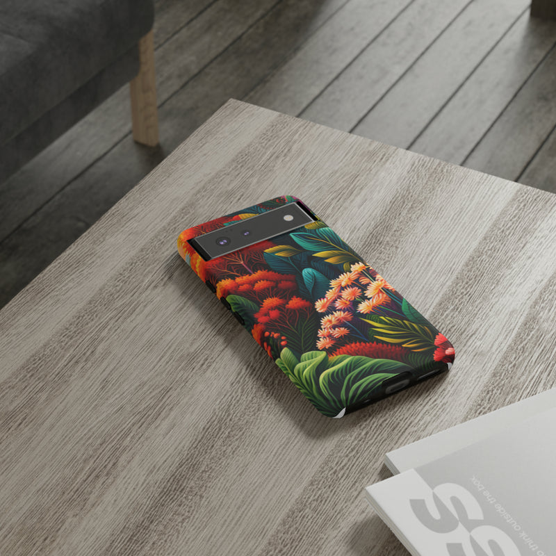 Vibrant Floresta Tough Cases For  All iPhone 15, 14, 13, 12, 11, X, 8 , Google Pixel 7, 6, 5, Samsung Galaxy 23, 22, 21, 20, 10