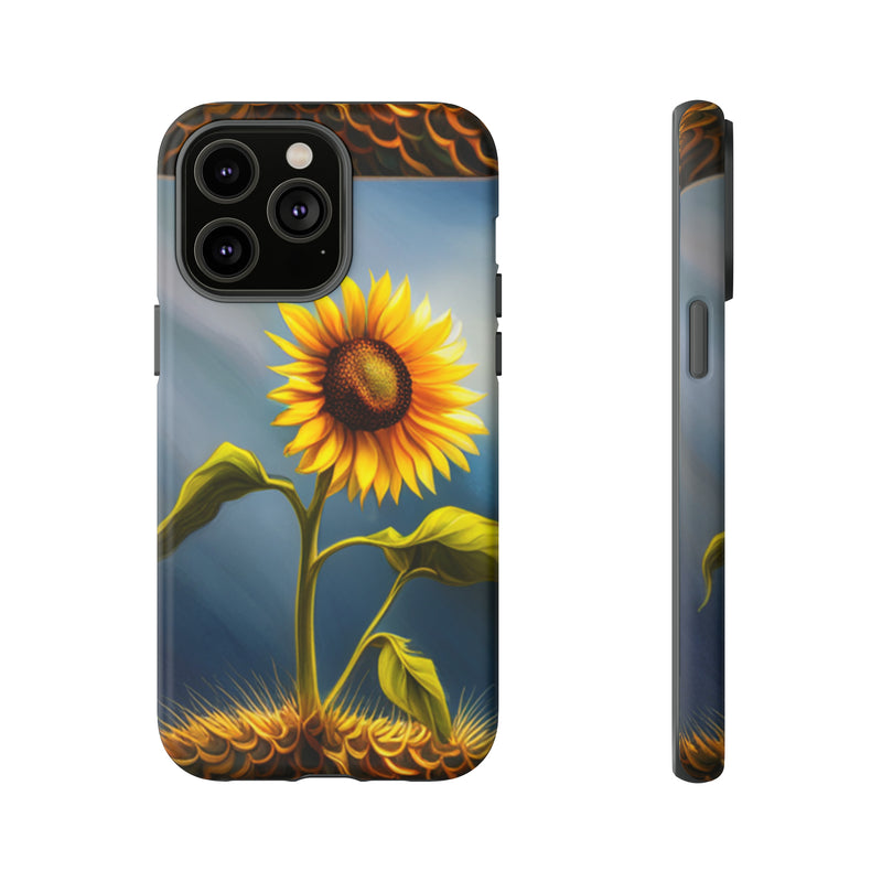 Sunflower In A Shelf Tough Cases  All iPhone 15, 14, 13, 12, 11, X, 8 , Google Pixel 7, 6, 5, Samsung Galaxy 23, 22, 21, 20, 10