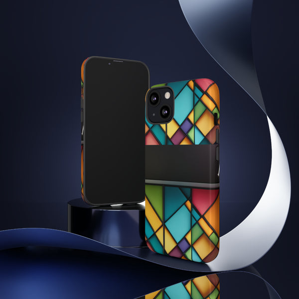 Geometric Patterns Tough Cases  All iPhone 15, 14, 13, 12, 11, X, 8 , Google Pixel 7, 6, 5, Samsung Galaxy 23, 22, 21, 20, 10