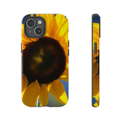 Sunflower Tough Cases  All iPhone 15, 14, 13, 12, 11, X, 8 , Google Pixel 7, 6, 5, Samsung Galaxy 23, 22, 21, 20, 10