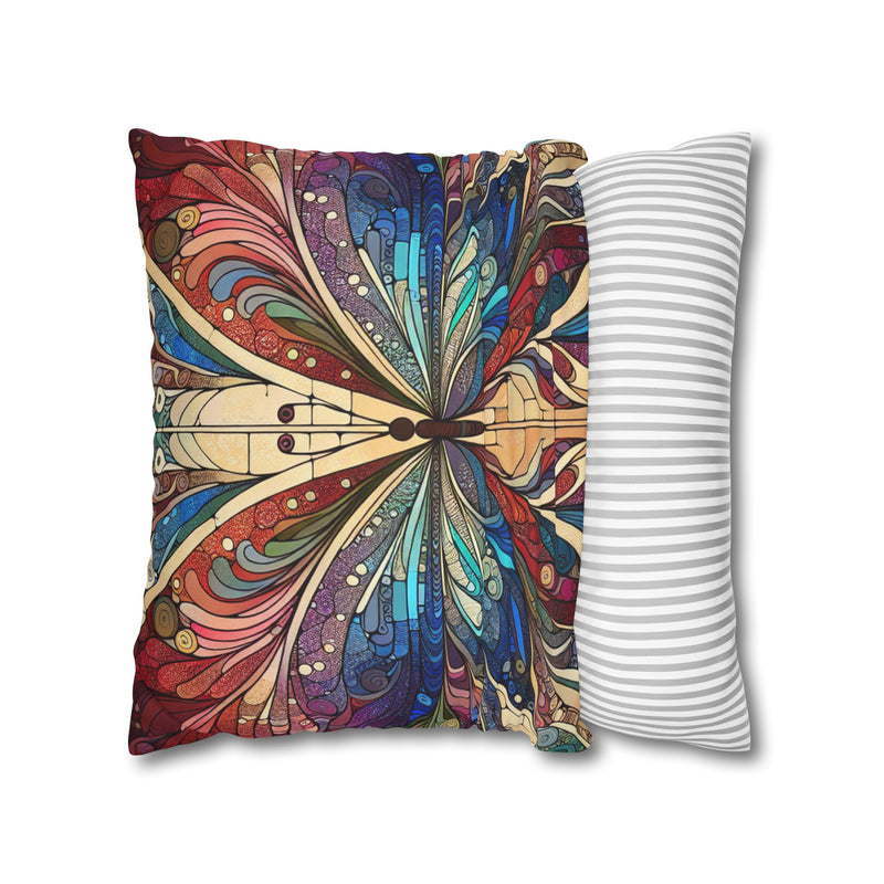 Spun Polyester Square Pillowcase