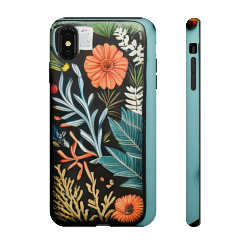 Wild Flowers Tough Cases All iPhone 15, 14, 13, 12, 11, X, 8 , Google Pixel 7, 6, 5, Samsung Galaxy 23, 22, 21, 20, 10