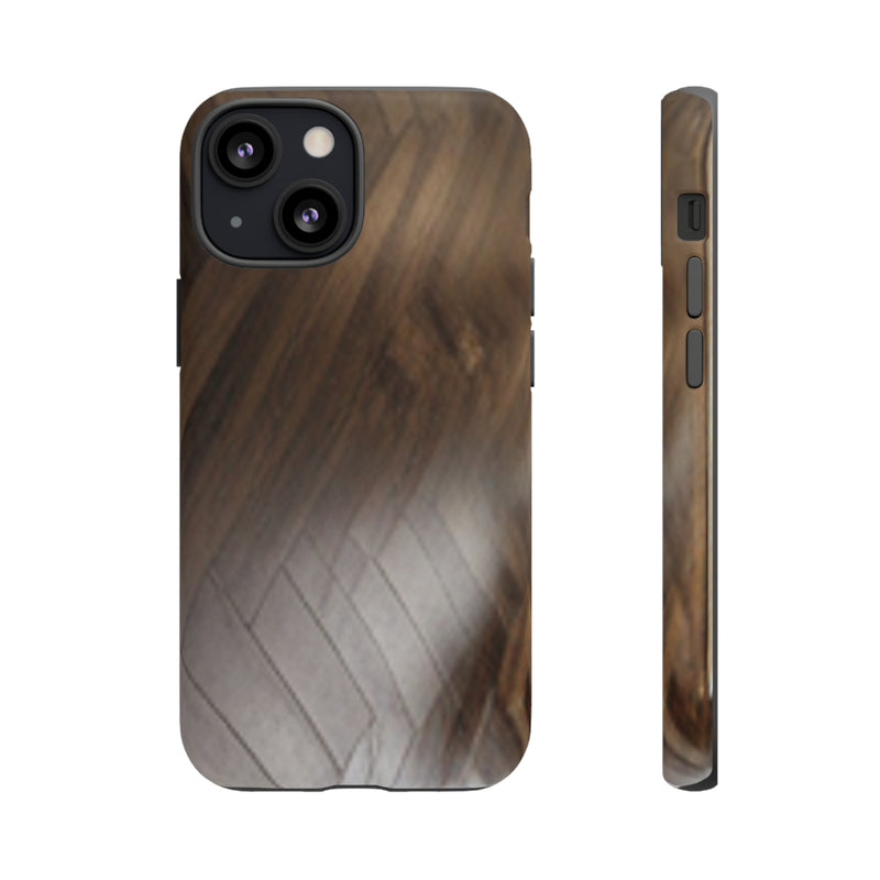 Shine Brown Floor Tough Cases. All iPhone 15, 14, 13, 12, 11, X, 8 , Google Pixel 7, 6, 5, Samsung Galaxy 23, 22, 21, 20, 10