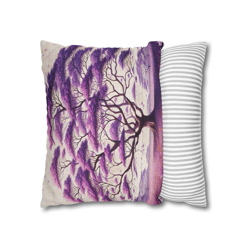 Spun Polyester Square Pillowcase