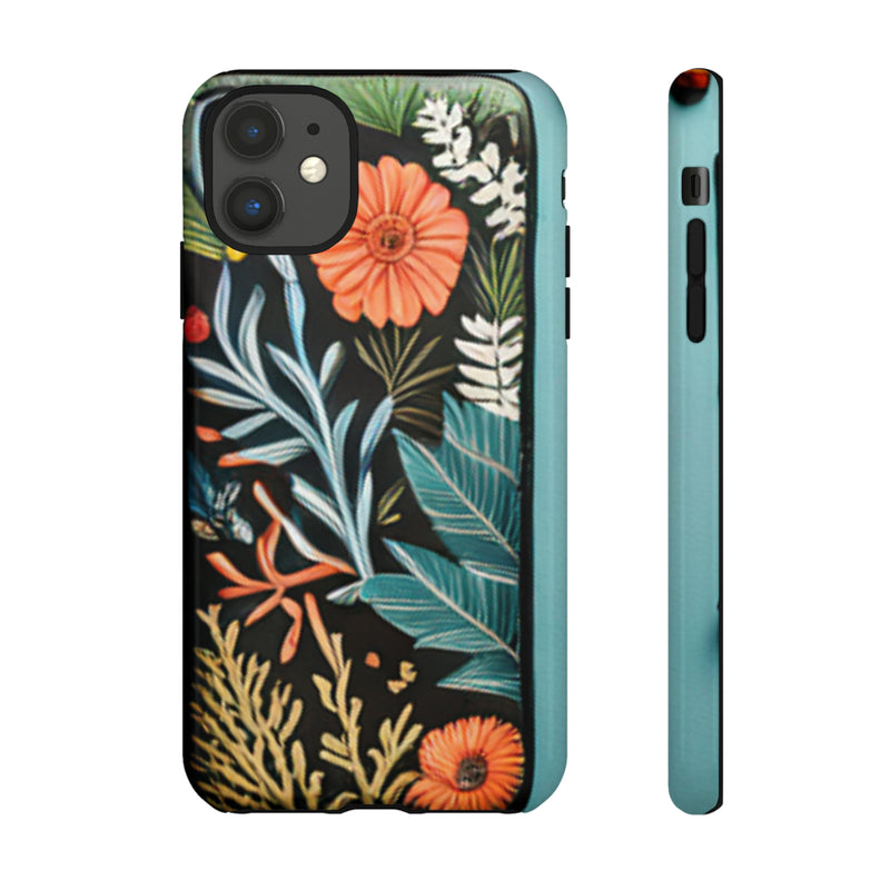 Wild Flowers Tough Cases All iPhone 15, 14, 13, 12, 11, X, 8 , Google Pixel 7, 6, 5, Samsung Galaxy 23, 22, 21, 20, 10