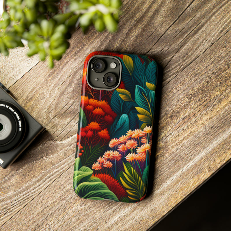 Vibrant Floresta Tough Cases For  All iPhone 15, 14, 13, 12, 11, X, 8 , Google Pixel 7, 6, 5, Samsung Galaxy 23, 22, 21, 20, 10