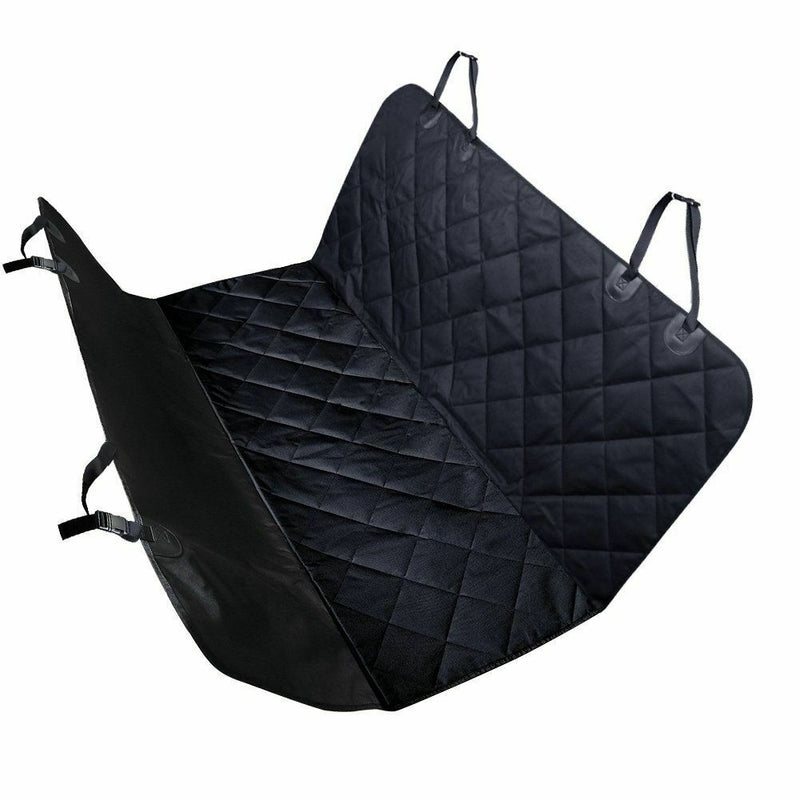 pet car seat cover Pet Dog Travel Waterproof Bench Protector Luxury -Black