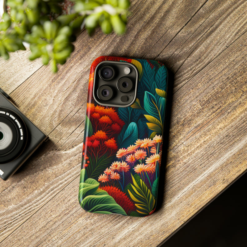 Vibrant Floresta Tough Cases For  All iPhone 15, 14, 13, 12, 11, X, 8 , Google Pixel 7, 6, 5, Samsung Galaxy 23, 22, 21, 20, 10