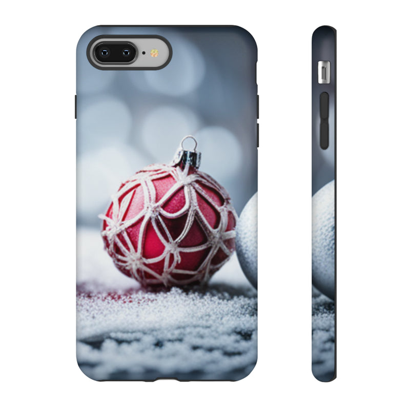 Christmas Red Ornament For  All iPhone 15, 14, 13, 12, 11, X, 8 , Google Pixel 7, 6, 5, Samsung Galaxy 23, 22, 21, 20, 10