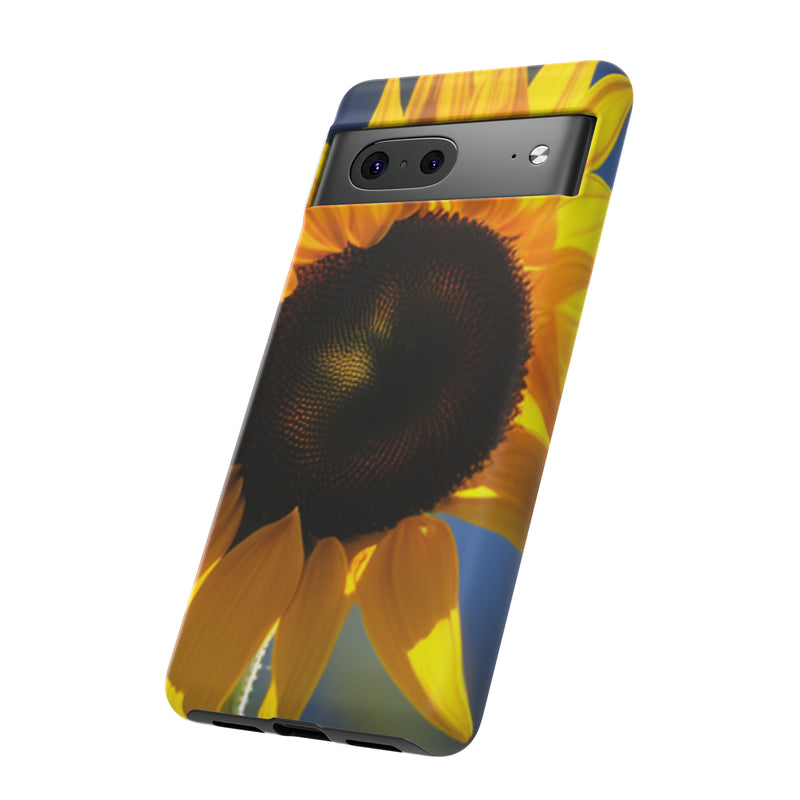 Sunflower Tough Cases  All iPhone 15, 14, 13, 12, 11, X, 8 , Google Pixel 7, 6, 5, Samsung Galaxy 23, 22, 21, 20, 10