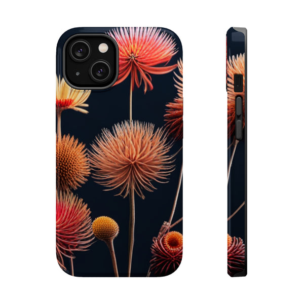 Dry Flowers With A Black Background MagSafe Tough Cases 14 and 13