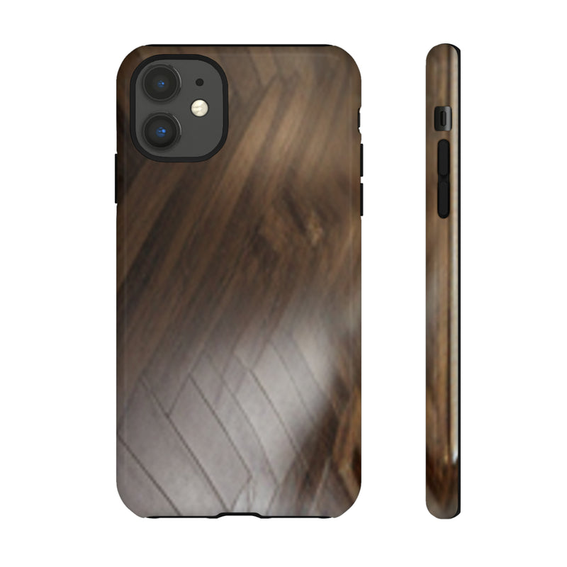 Shine Brown Floor Tough Cases. All iPhone 15, 14, 13, 12, 11, X, 8 , Google Pixel 7, 6, 5, Samsung Galaxy 23, 22, 21, 20, 10