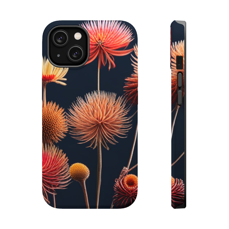 Dry Flowers With A Black Background MagSafe Tough Cases 14 and 13