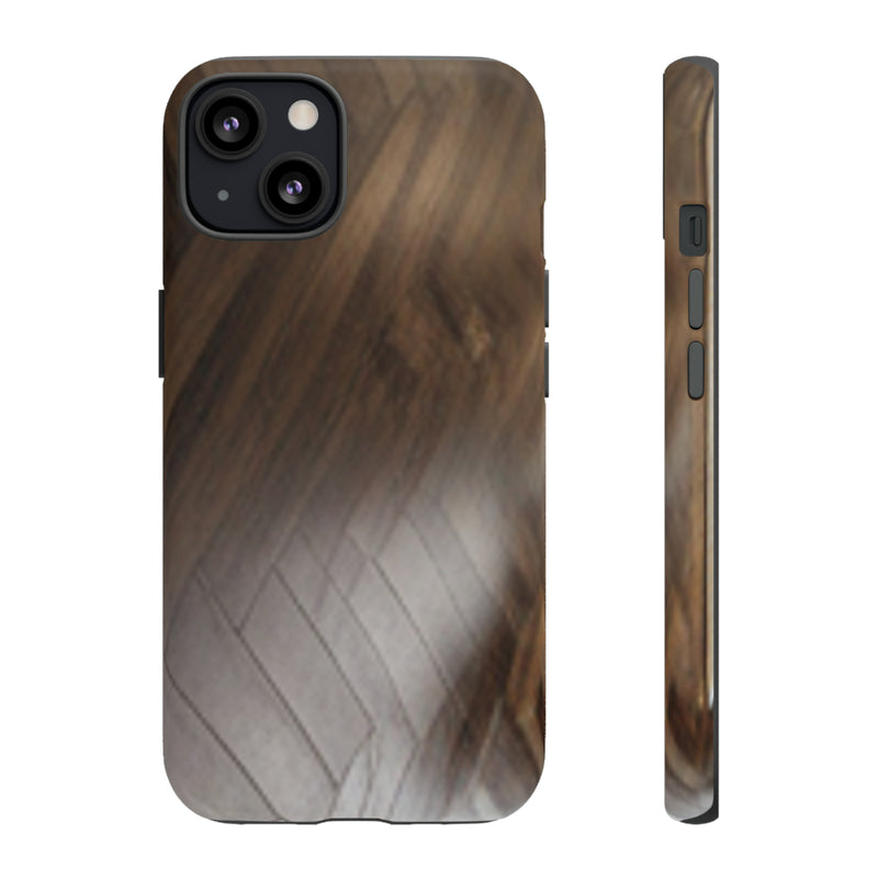 Shine Brown Floor Tough Cases. All iPhone 15, 14, 13, 12, 11, X, 8 , Google Pixel 7, 6, 5, Samsung Galaxy 23, 22, 21, 20, 10