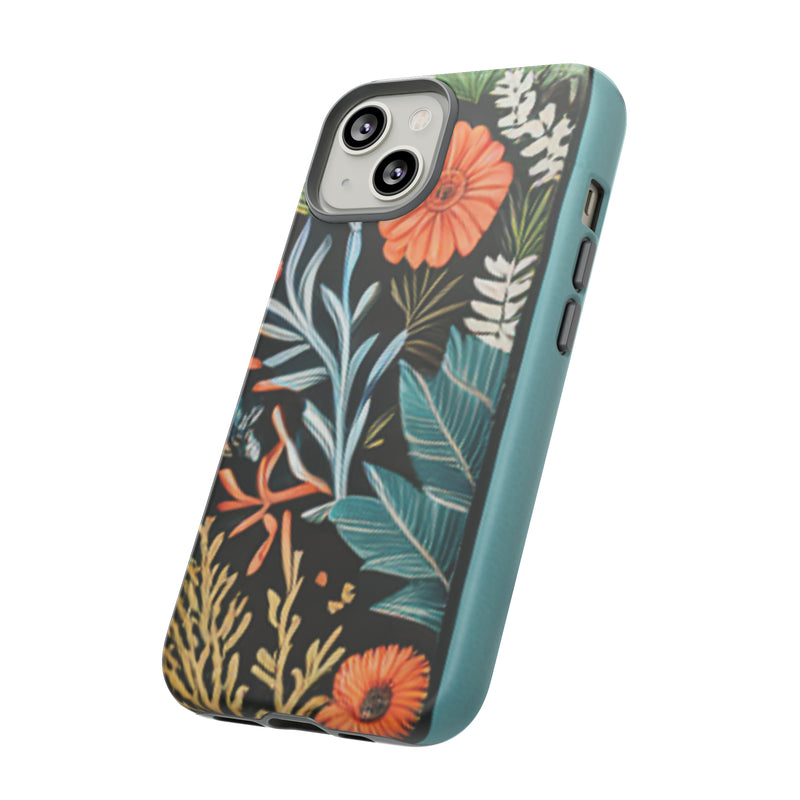 Wild Flowers Tough Cases All iPhone 15, 14, 13, 12, 11, X, 8 , Google Pixel 7, 6, 5, Samsung Galaxy 23, 22, 21, 20, 10