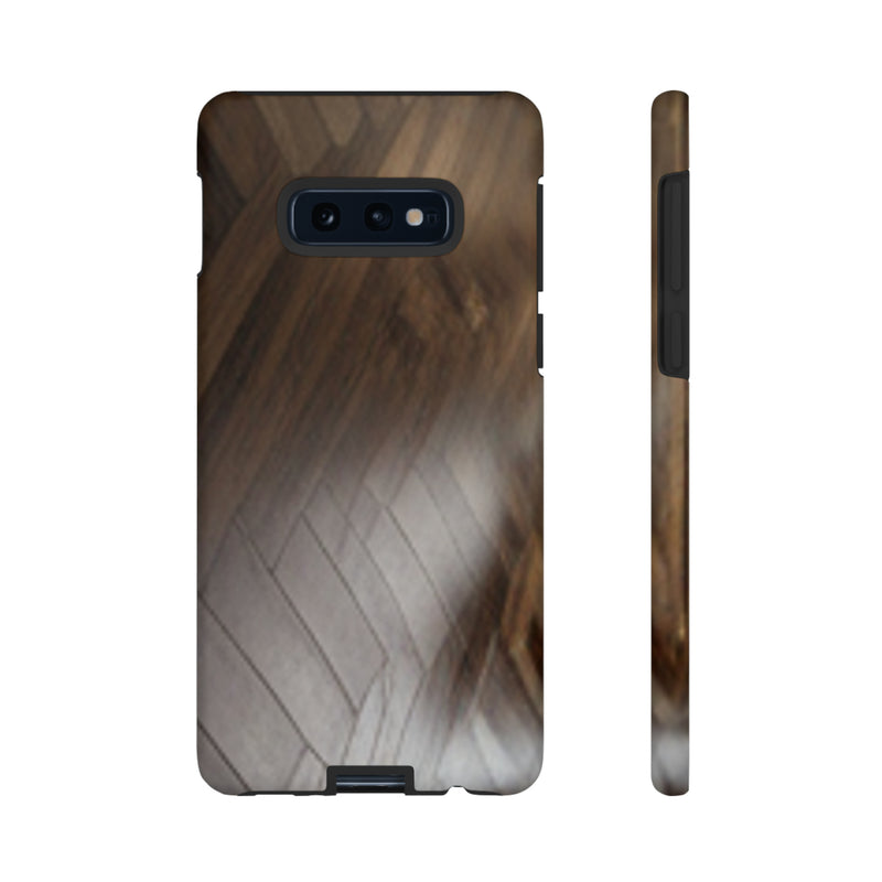 Shine Brown Floor Tough Cases. All iPhone 15, 14, 13, 12, 11, X, 8 , Google Pixel 7, 6, 5, Samsung Galaxy 23, 22, 21, 20, 10