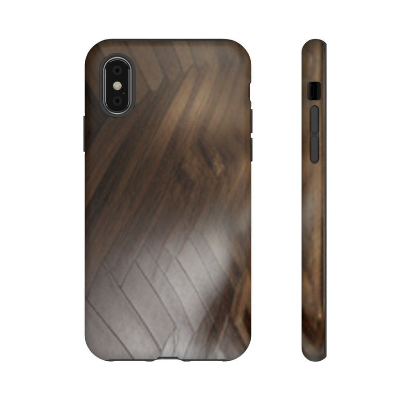 Shine Brown Floor Tough Cases. All iPhone 15, 14, 13, 12, 11, X, 8 , Google Pixel 7, 6, 5, Samsung Galaxy 23, 22, 21, 20, 10