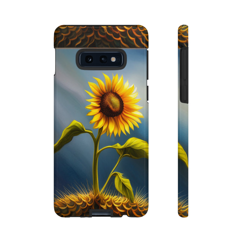 Sunflower In A Shelf Tough Cases  All iPhone 15, 14, 13, 12, 11, X, 8 , Google Pixel 7, 6, 5, Samsung Galaxy 23, 22, 21, 20, 10