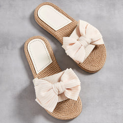 Casual And Comfortable Bow Slippers