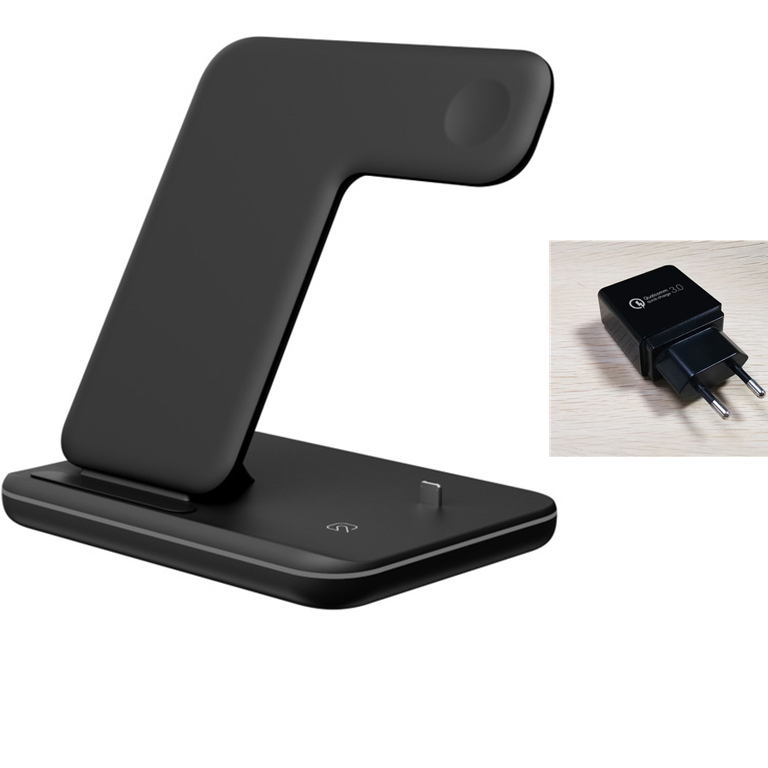 Mobile Phone Wireless Charger Stand Watch Earphone Wireless Charger 3 In 1 Wireless Charger Stand