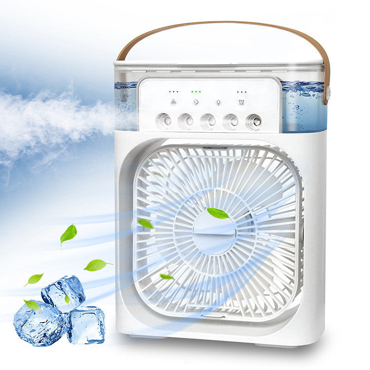 3 In 1 Air Humidifier Cooling USB Fan | LED Night Light Water Mist Fan  |  Humidification Fan | Spray Electric Fan