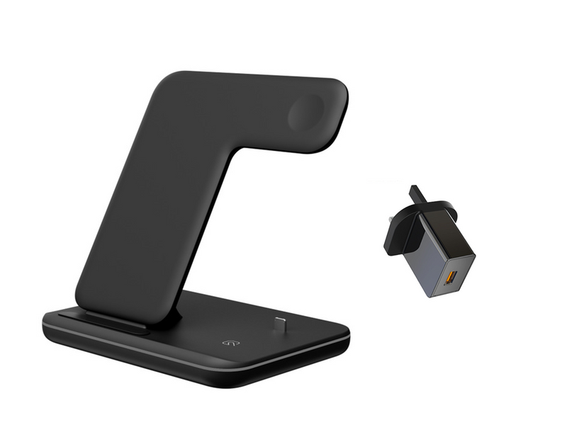 Mobile Phone Wireless Charger Stand Watch Earphone Wireless Charger 3 In 1 Wireless Charger Stand